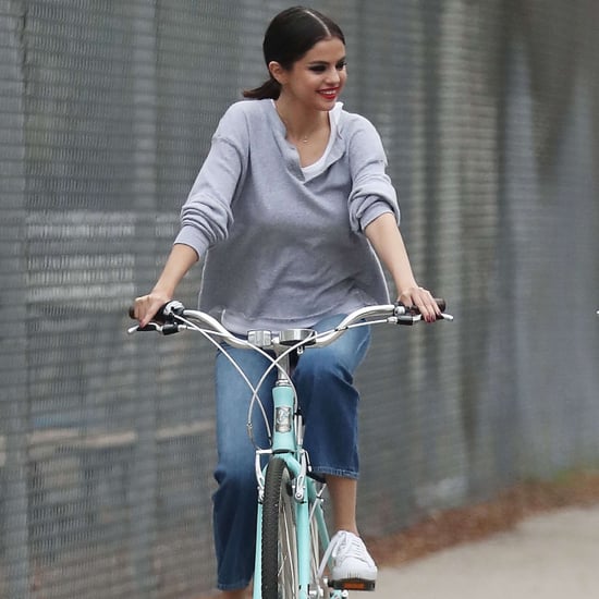 Selena Gomez Riding Her Bike in LA October 2017