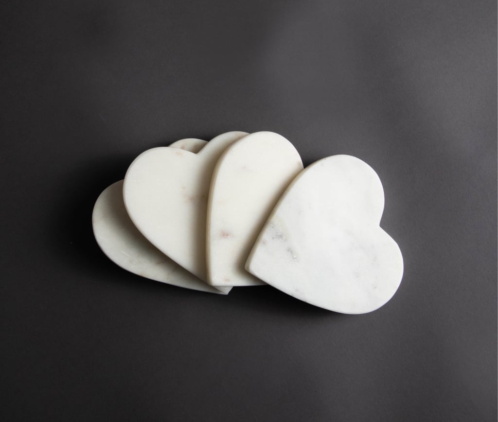 Heart Shaped Coasters Set