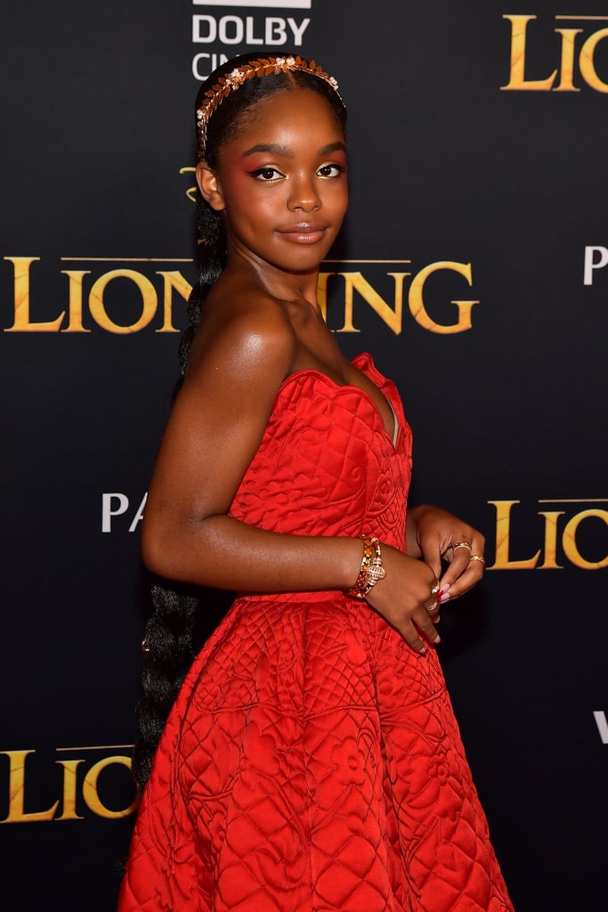 Pictured: Marsai Martin at The Lion King premiere in Hollywood.