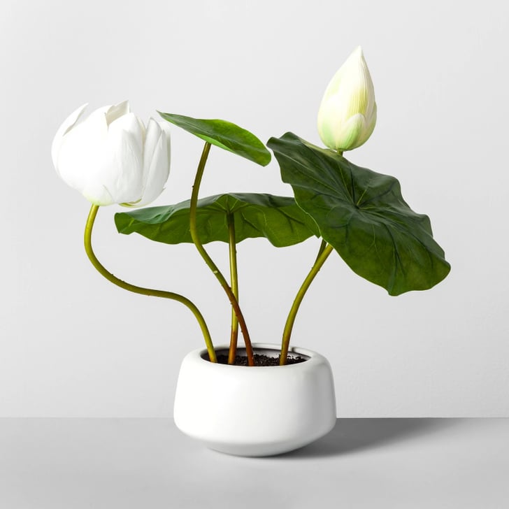 Get the Look Artificial Lotus Plant In Pot Target Home Spring