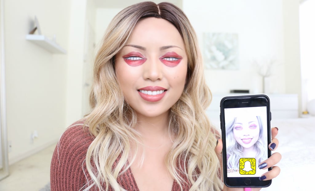 Snapchat Filter 'Lips on Eyes' Makeup !!!