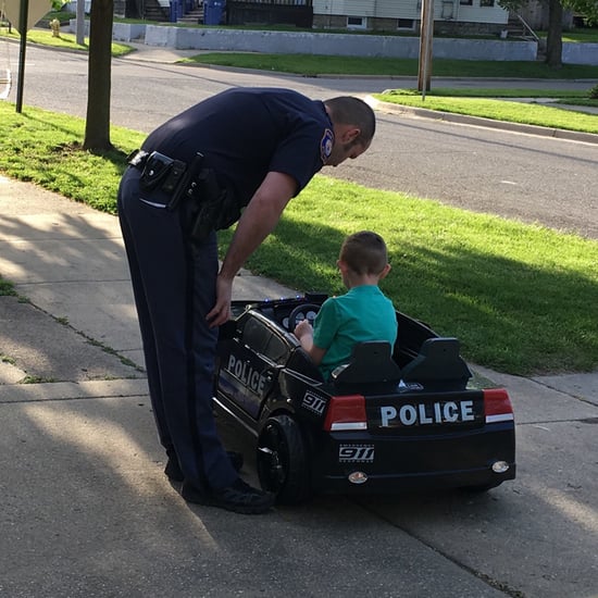 Little Boy Meets Grand Rapids Police Officer