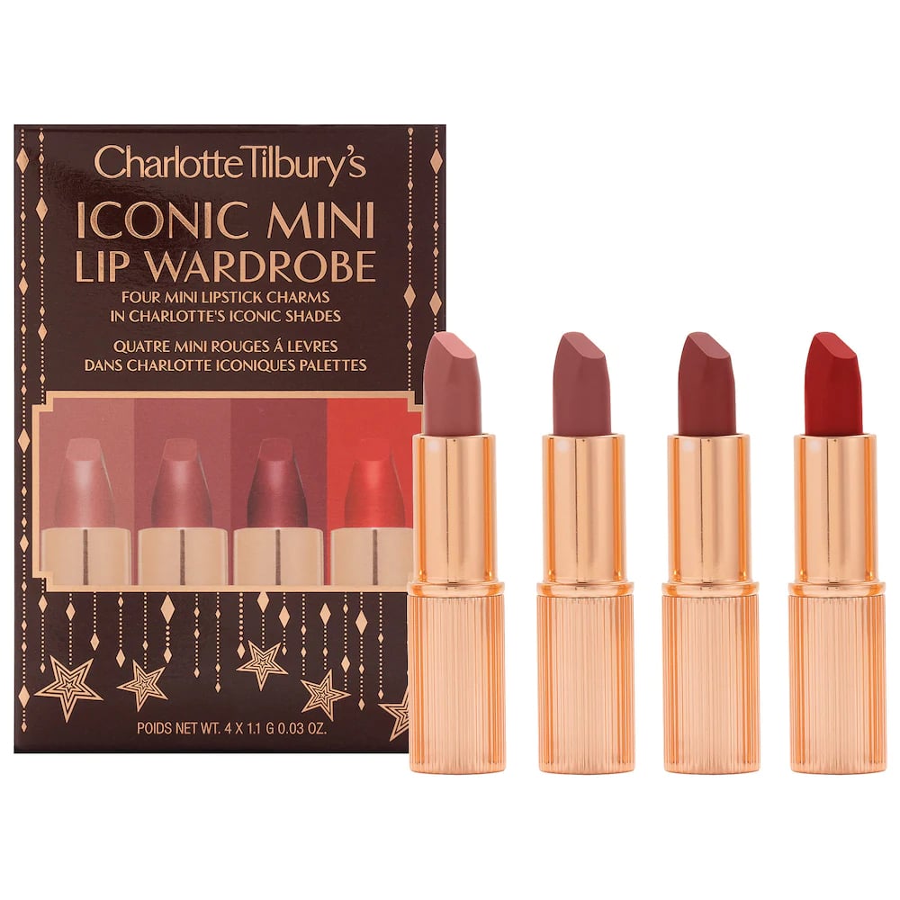 A Standout Lipstick Set: Charlotte Tilbury Mini Iconic Lip Wardrobe - Matte Revolution Quad