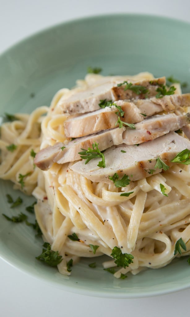 Guilt-Free Fettuccine Alfredo With Chicken