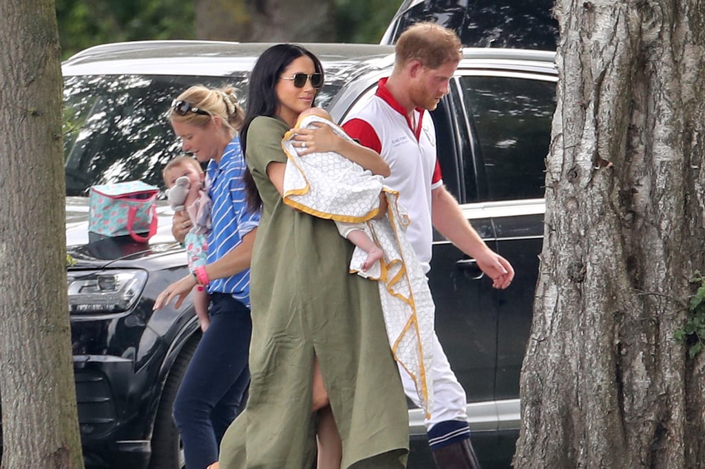 Meghan Markle Green Dress at Polo Day 2019