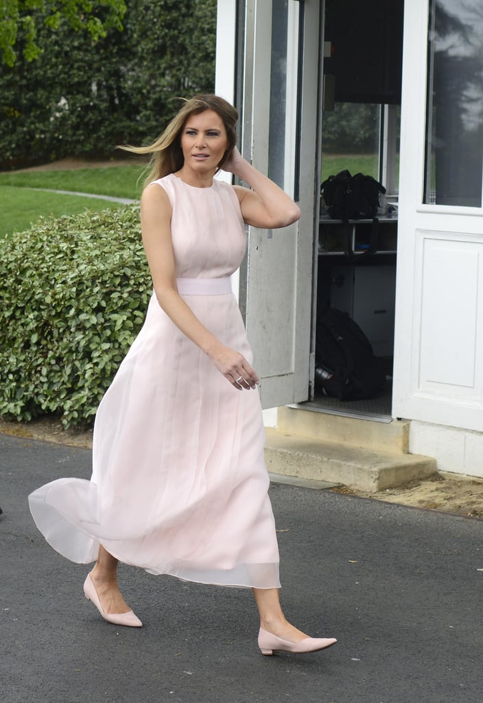 Melania in Hervé Pierre, April