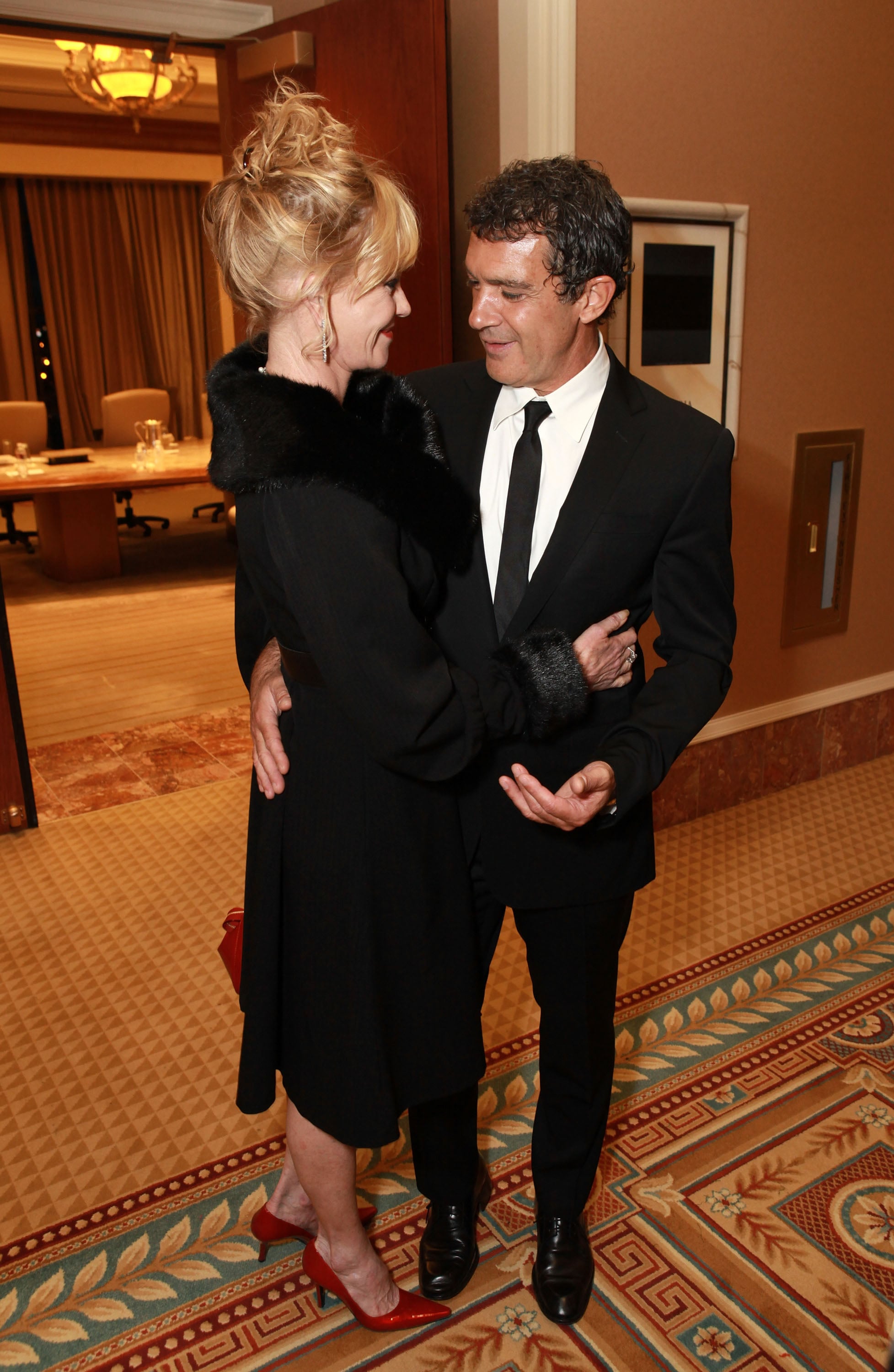 Melanie Griffith And Antonio Banderas Shared A Moment At Cinemacon