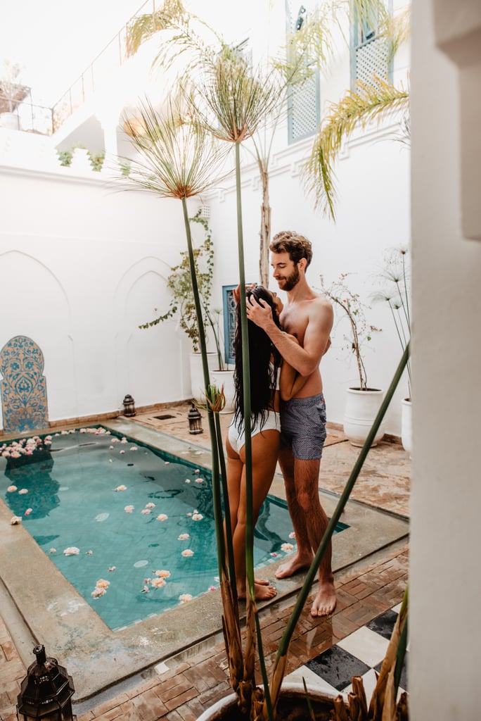Sexy Moroccan Pool Couples Photo Shoot