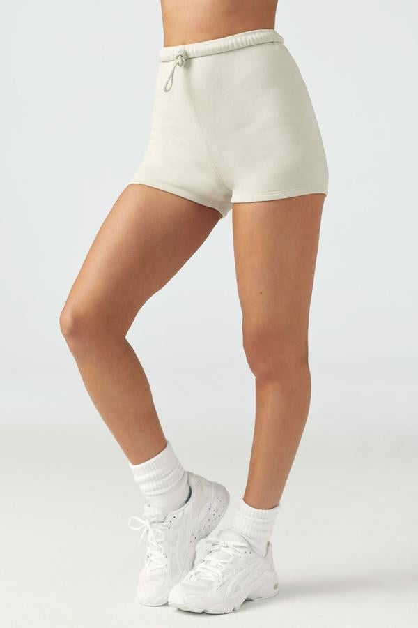 Joah brown fitted sweat short Clearance