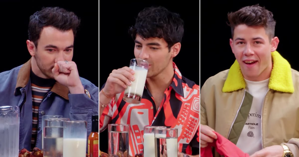 Jonas Brothers First We Feast "Hot Ones" Video POPSUGAR Celebrity