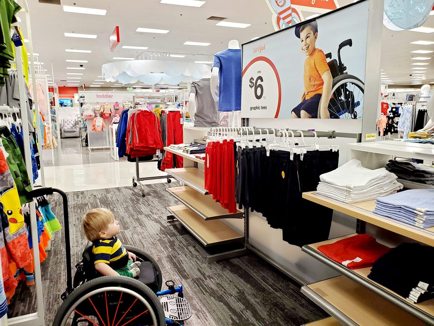 Boy In Wheelchair Sees Representation In Target Display Ad