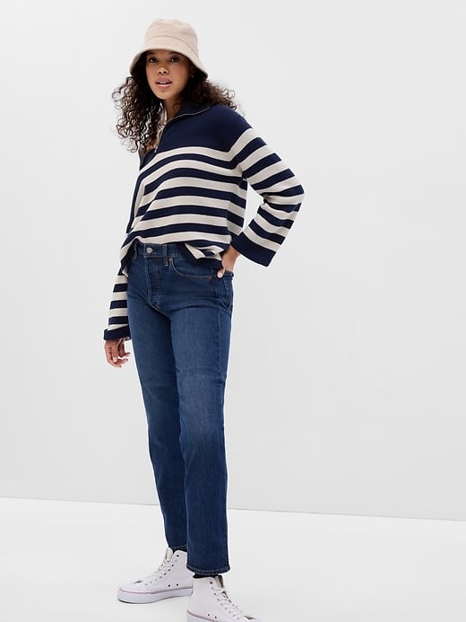 Gap High-Rise Cheeky Straight Jeans With Washwell