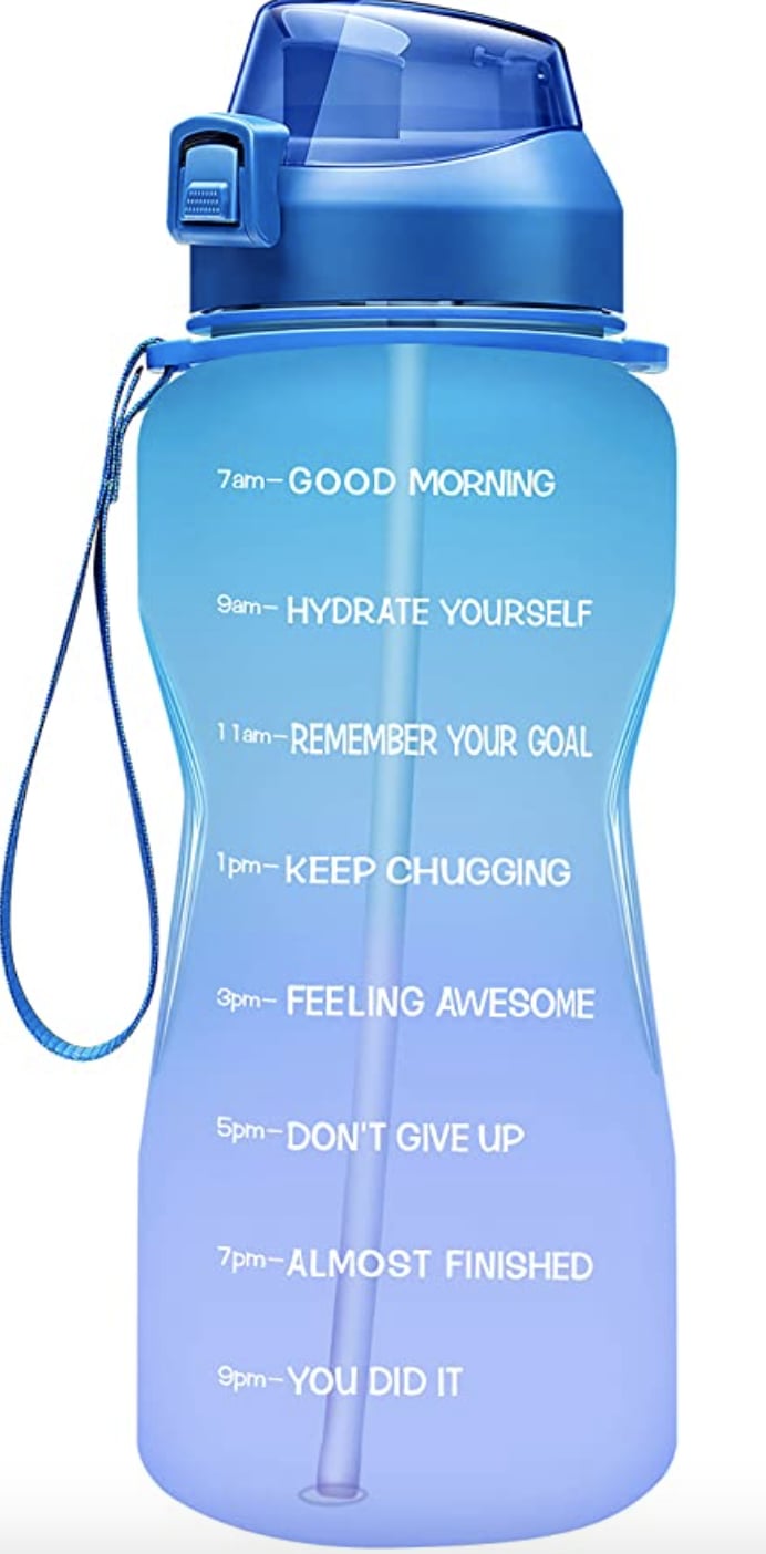 Kids Leakproof 22 oz Motivational Water Bottle with Straw & Time Marker BPA  Free