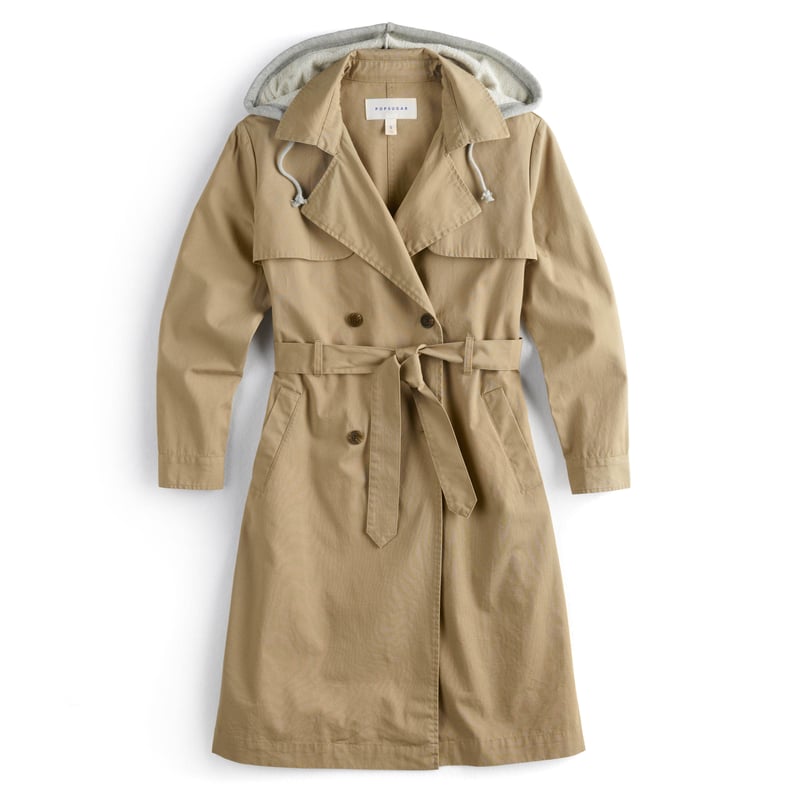 POPSUGAR Collection at Kohl's Hooded Chambray Trench Coat