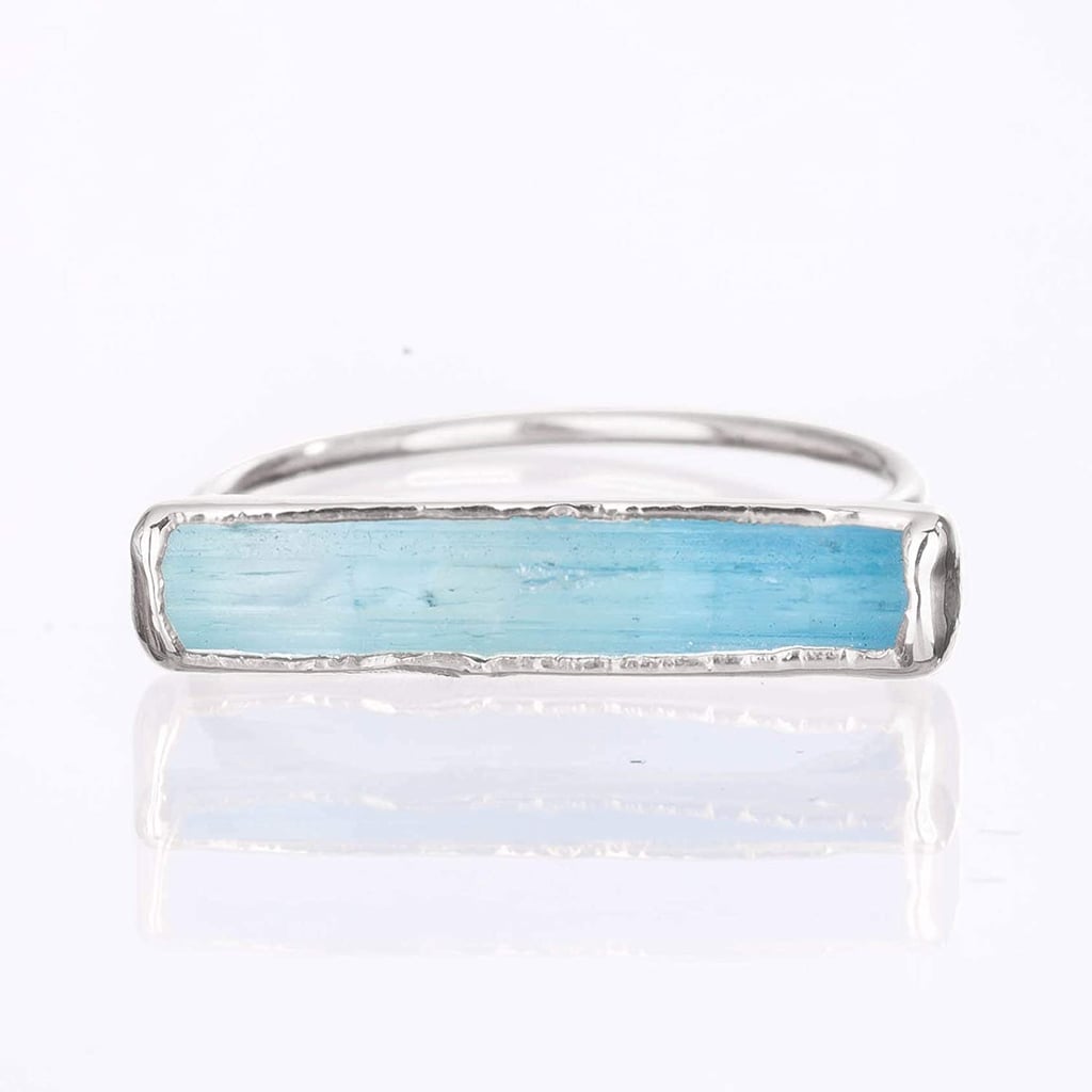 Raw Aquamarine Sterling Silver Ring