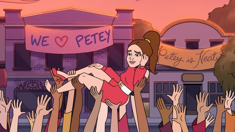 PRAISE PETEY, from left: Petey (voice: Annie Murphy), 'Unemployment Crisis', (Season 1, ep. 102, aired July 21, 2023). ph: Freeform / Courtesy: Everett Collection