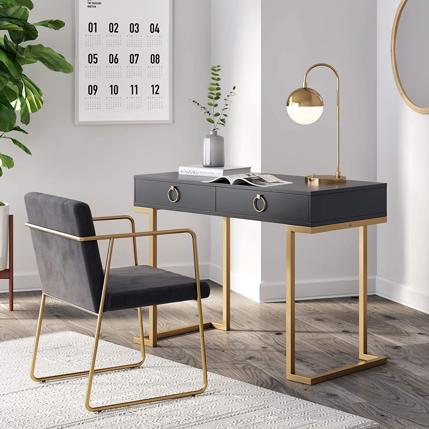 Nathan James Leighton Computer Desk Amazon s Stylish and Space