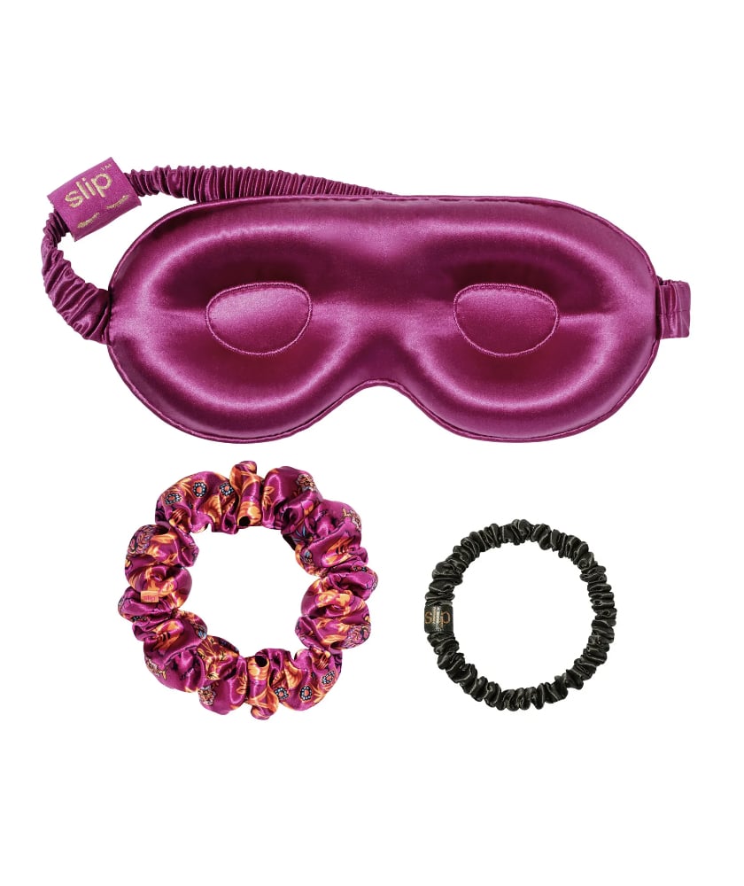 A Bedtime Gift For INFJs: Slip Violet Moon Mask & Scrunchies Set