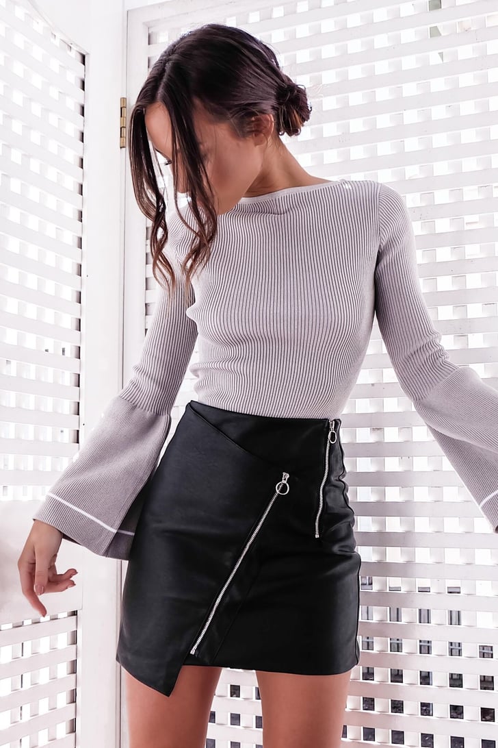 Glamaker Faux Leather Skirt Best Miniskirts on Amazon POPSUGAR