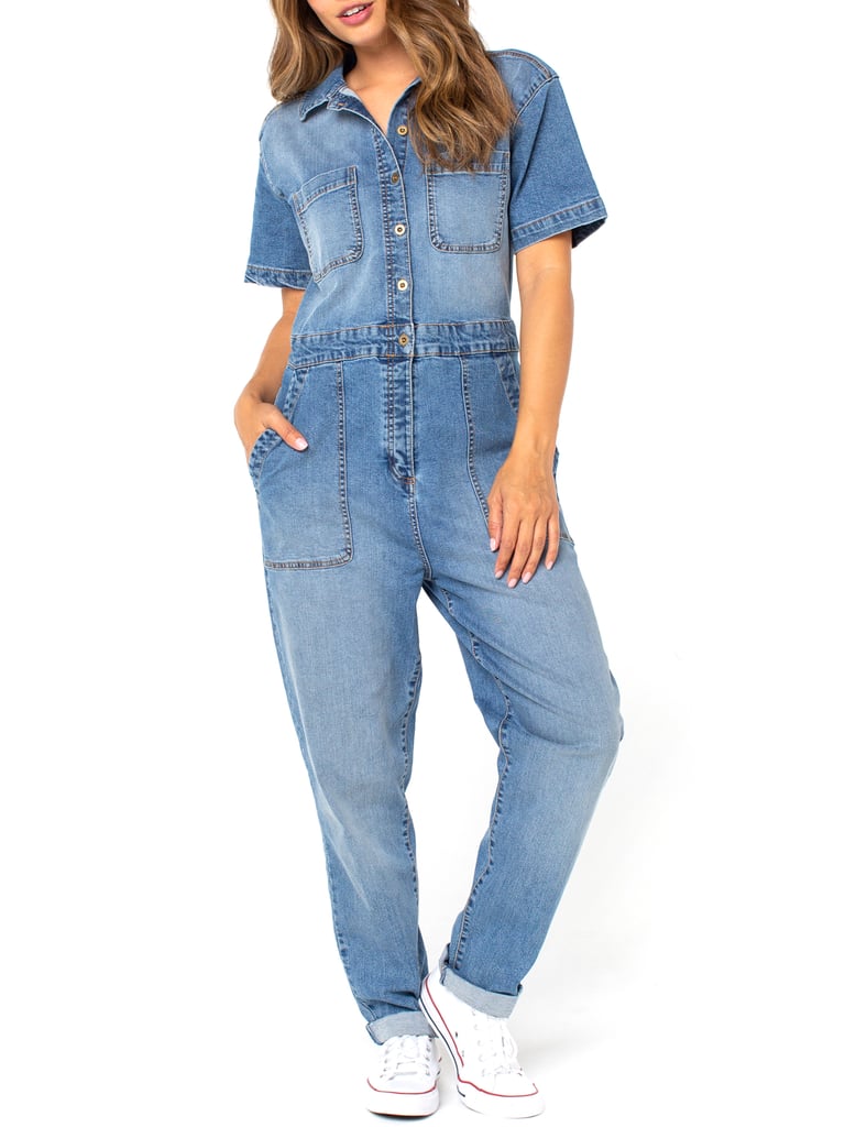 Celebrity Pink Junior's Vintage Stretch Denim Boiler Suit