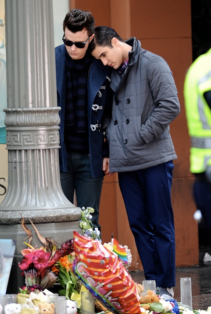 Glee Filming Candelight Vigil