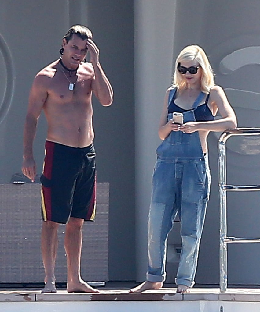 Gavin Rossdale and Gwen Stefani were poolside in Saint-Tropez on Friday.