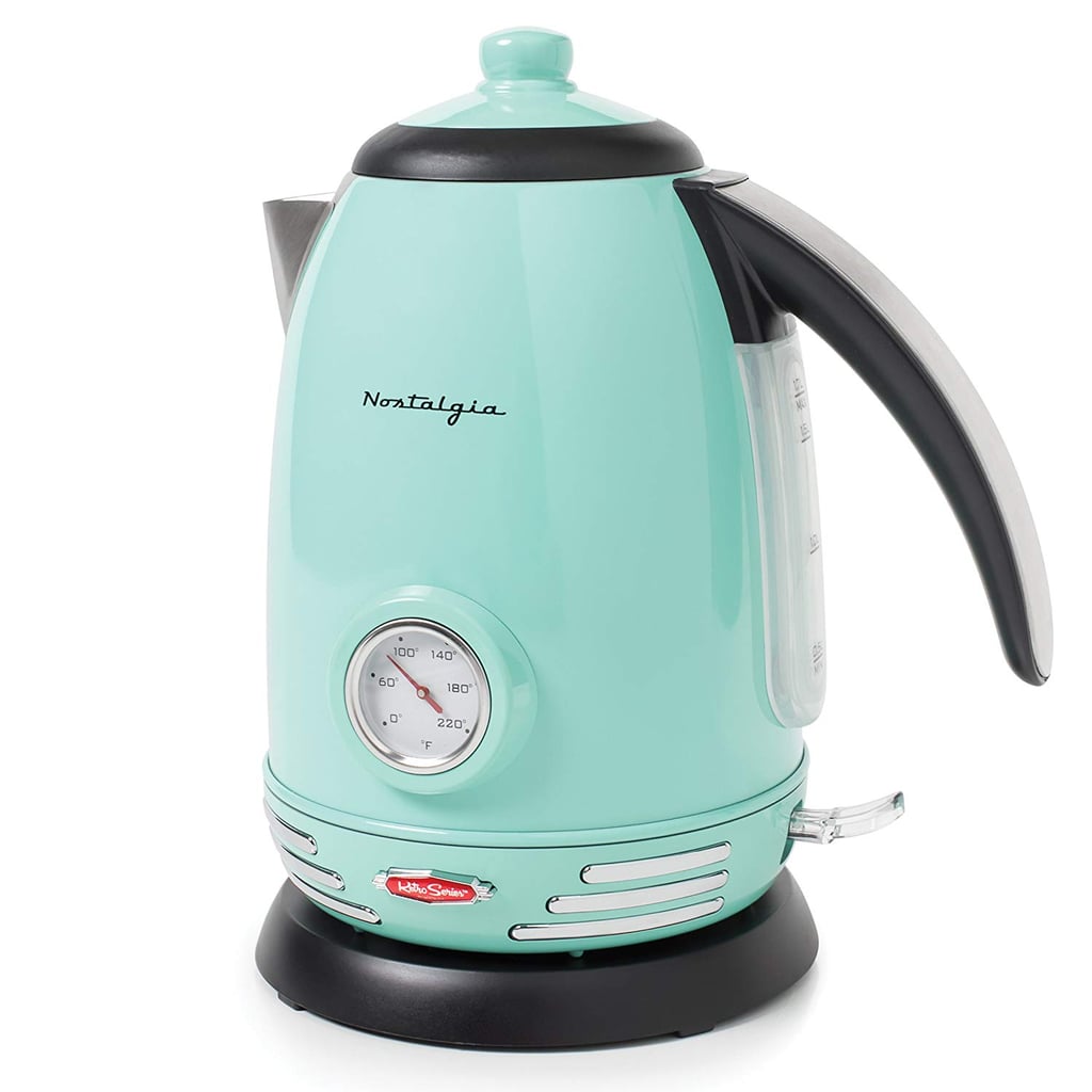 Nostalgia Retro Stainless Steel Electric Water Kettle