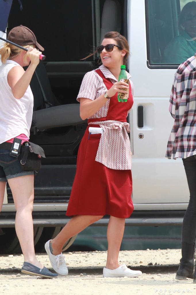 I dig her sneakers.