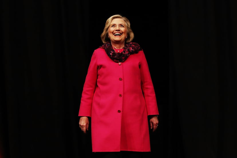 AUCKLAND, NEW ZEALAND - MAY 07:  (EDITOR'S NOTE: Alternative crop of image #955549888) Hillary Rodham Clinton arrives to speak during An Evening with Hillary Rodham Clinton at Spark Arena on May 7, 2018 in Auckland, New Zealand. The former US Secretary of