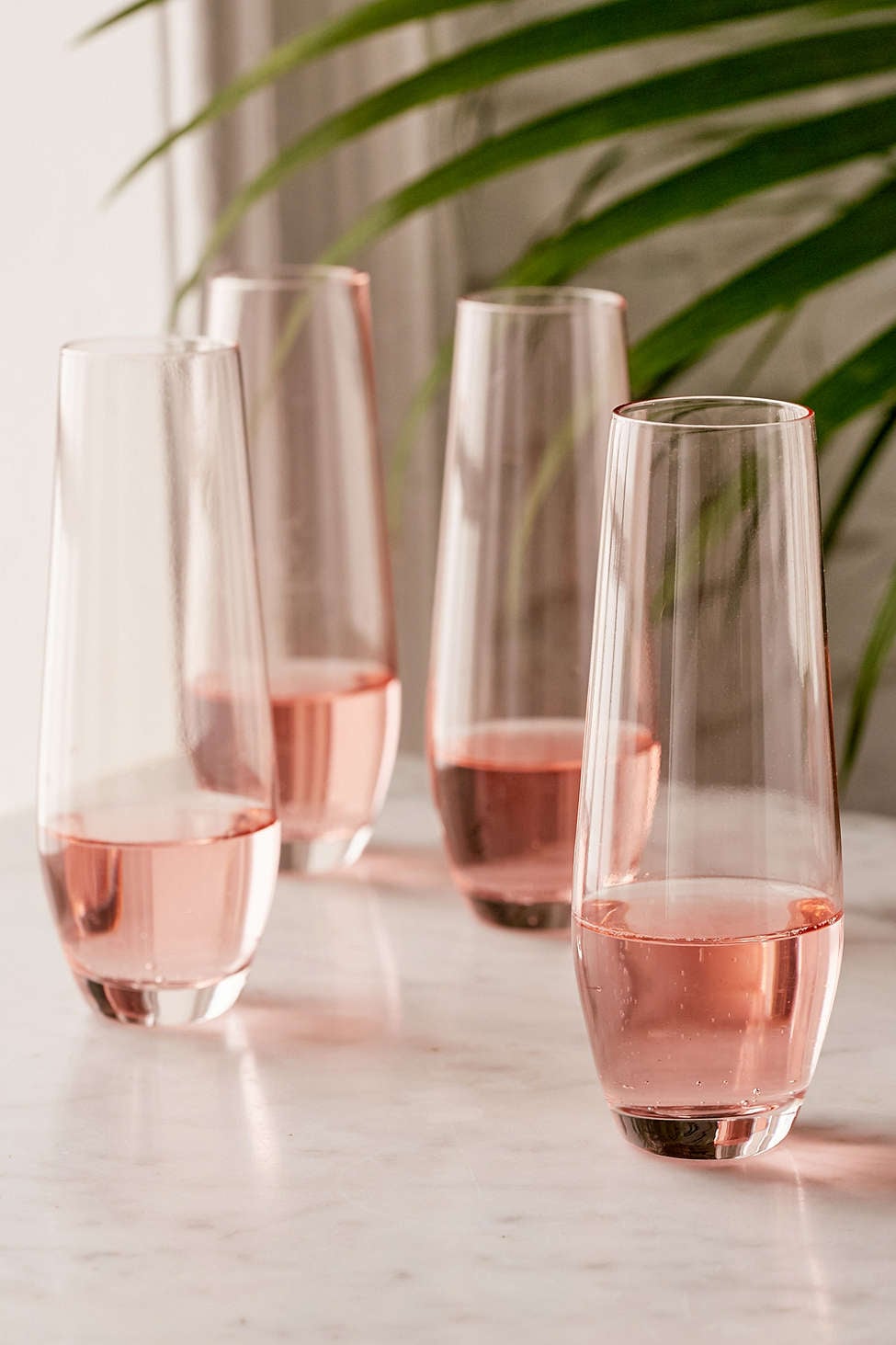 stemless champagne flutes