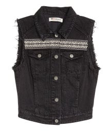 H&M LOVES COACHELLA Denim Vest with Panel Detail