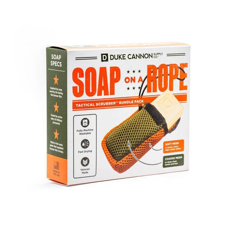 Duke Cannon Supply Co. Tactical Soap on a Rope + Bourbon Bar Soap