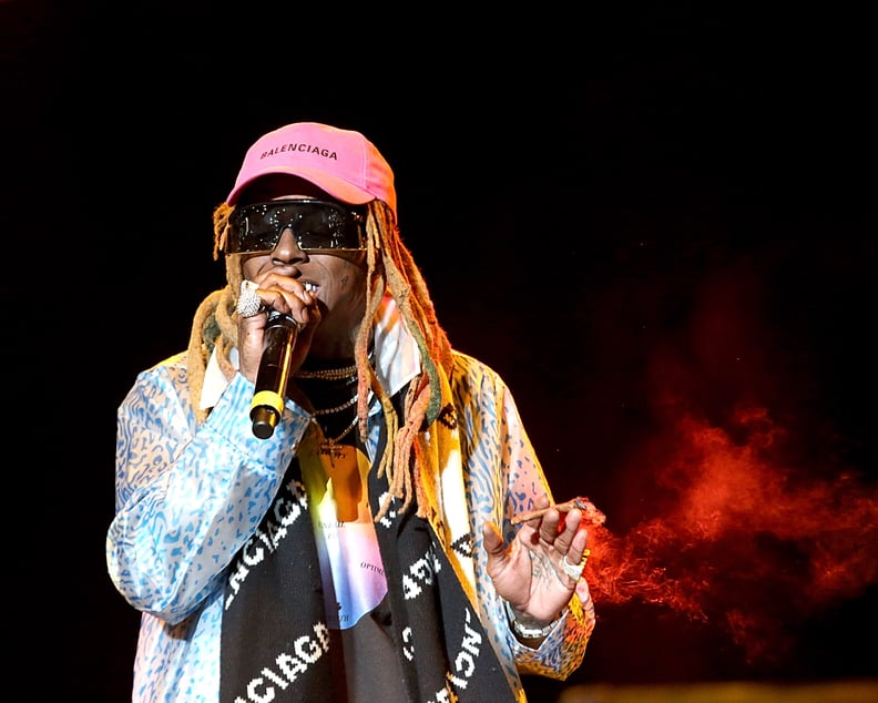 HOUSTON, TEXAS - NOVEMBER 17:  Lil Wayne performs in concert during the inaugural Astroworld Festival at NRG Park on November 17, 2018 in Houston, Texas.  (Photo by Gary Miller/Getty Images)