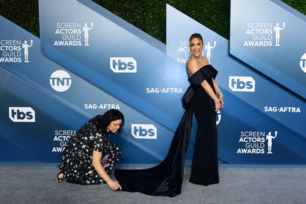 Jennifer Lopez Wore a Black Dress to the SAG Awards 2020