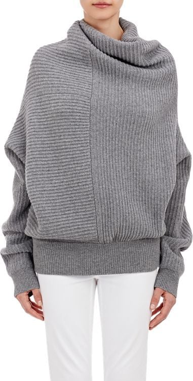 痤疮工作室超大的洁西高领Sweater-Grey(480美元)
