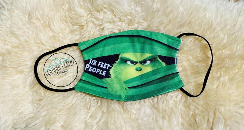 Grinch 6 Feet People Face Mask With Removable Filter