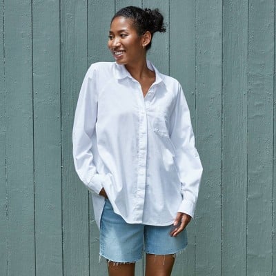 Target Long Sleeve Button-Down Boyfriend Shirt