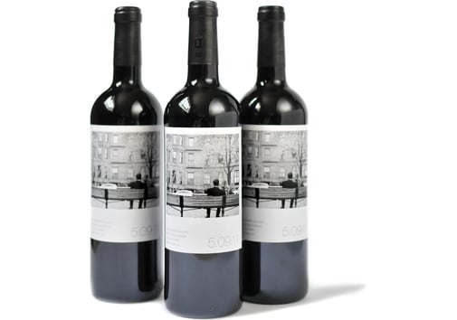 Polaroid-Style Wine Label