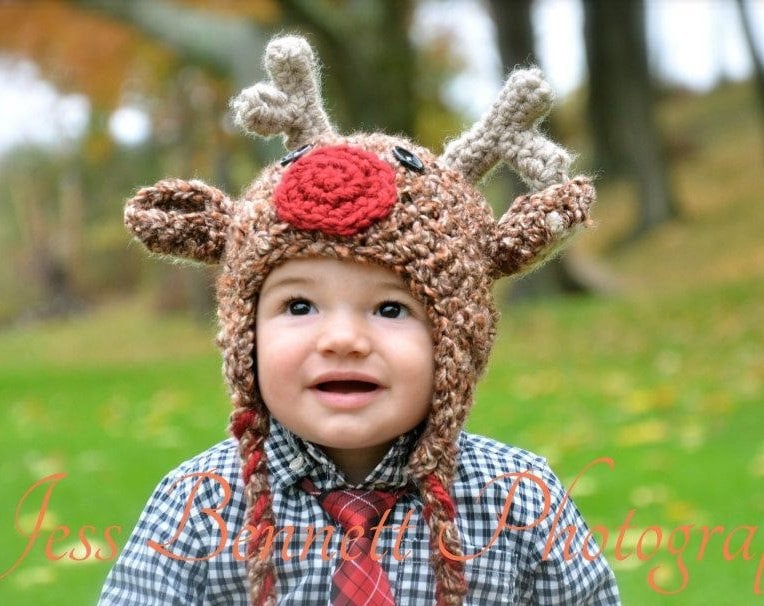 Reindeer Hat With Ear Flaps