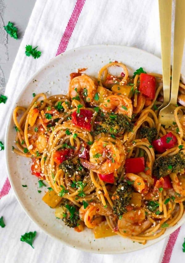 Spicy Shrimp Pasta | Spicy Dinner Recipes For Cold Nights | POPSUGAR ...