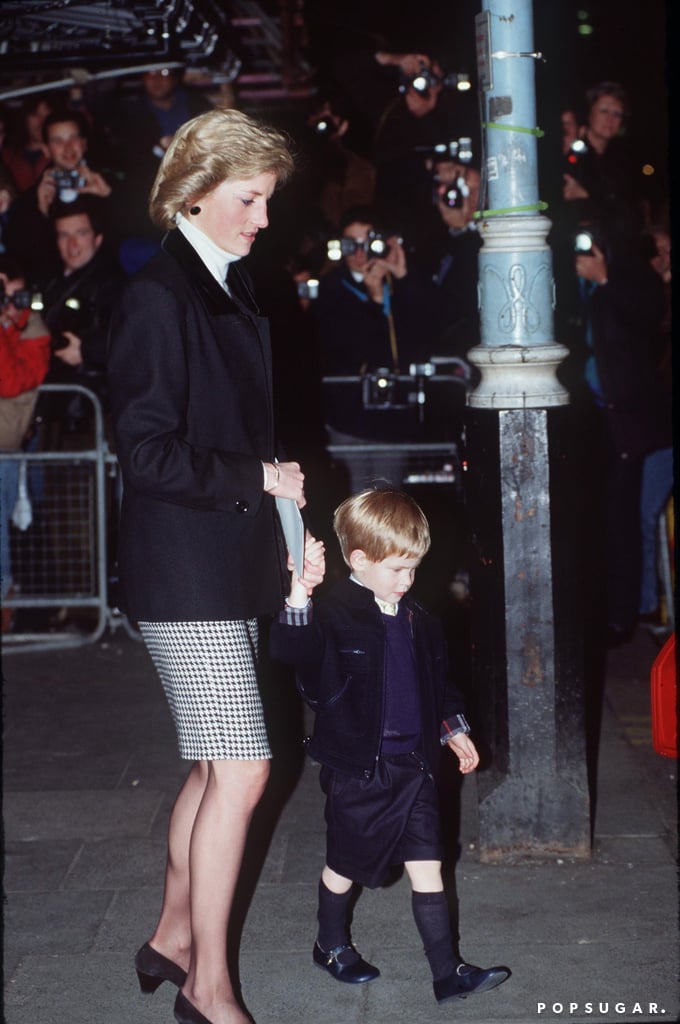 Princess Diana and Prince Harry Holding Hands Pictures