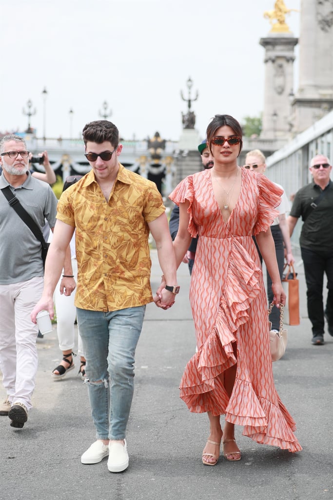 Priyanka Chopra Maxi Dress in Paris