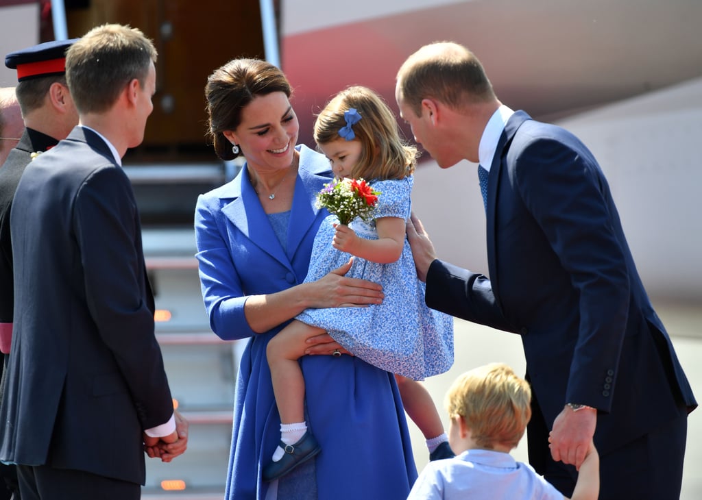 Princess Charlotte Smelling Flowers in Germany 2017