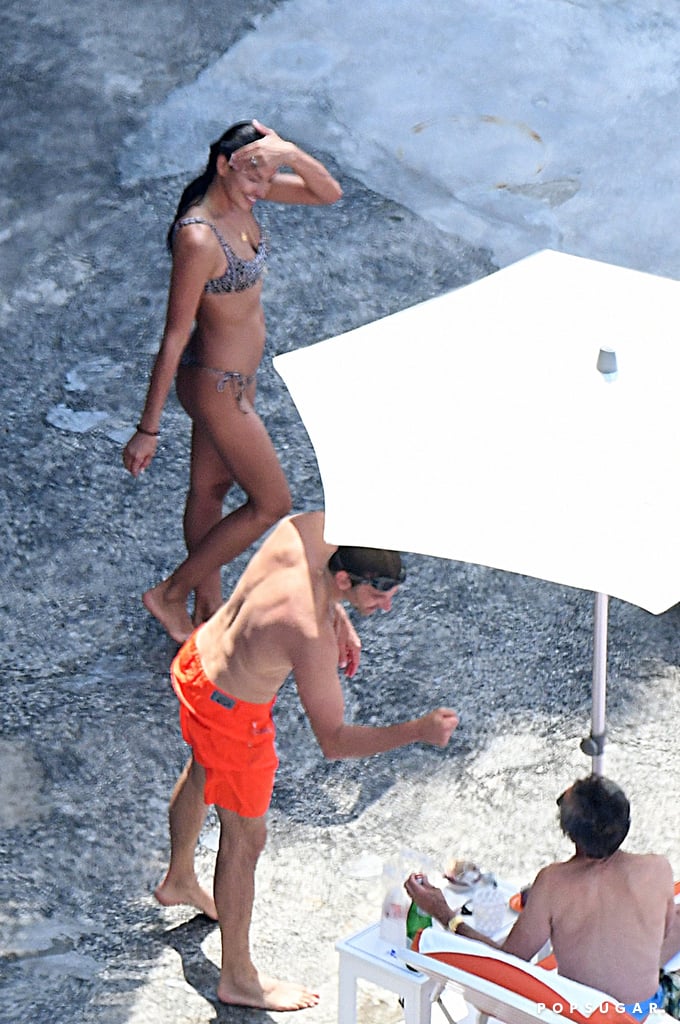 Bradley Cooper and Irina Shayk on the Beach in Italy 2018