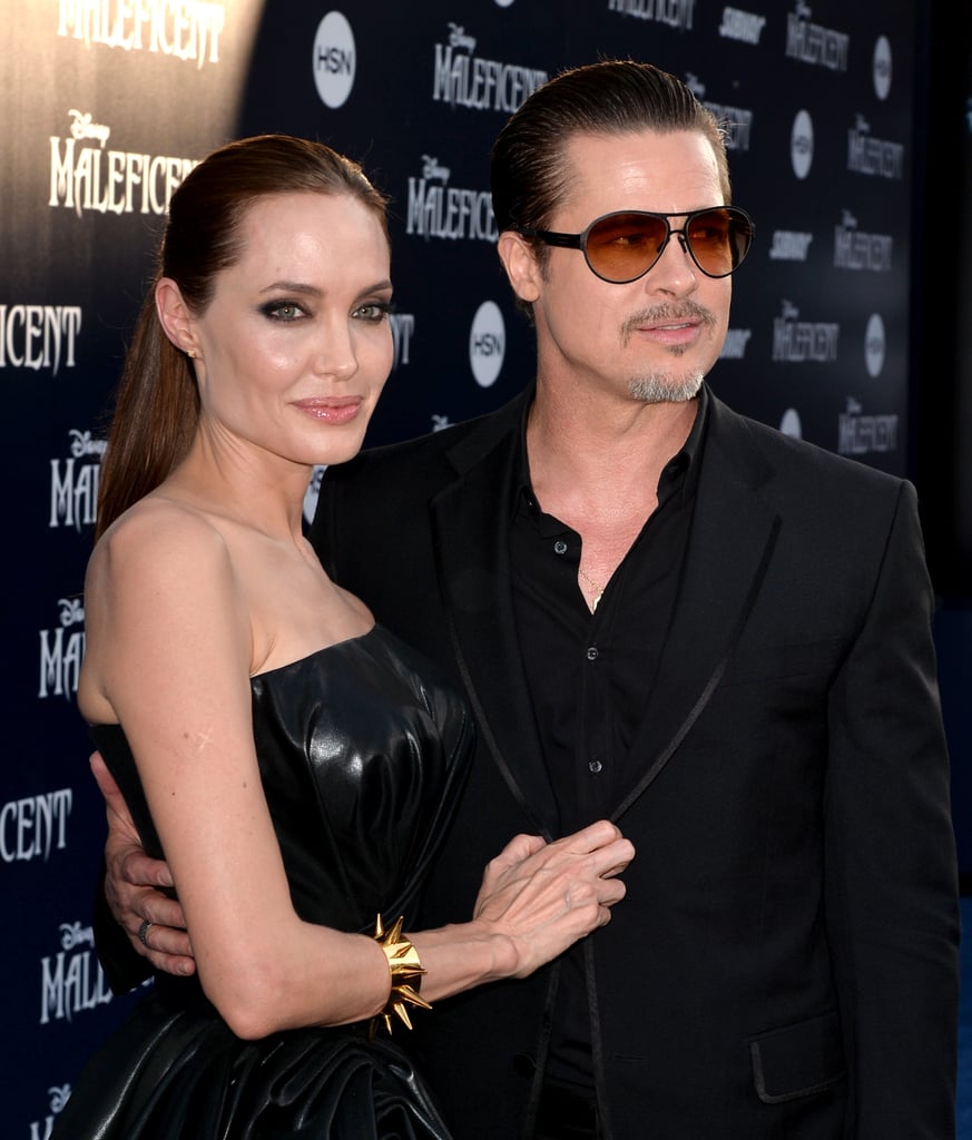 Angelina Jolie and Brad Pitt at the Maleficent LA Premiere