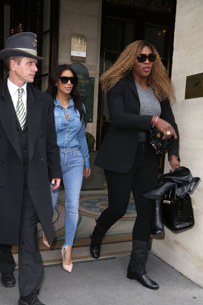 Kim Kardashian and Serena Williams in Paris
