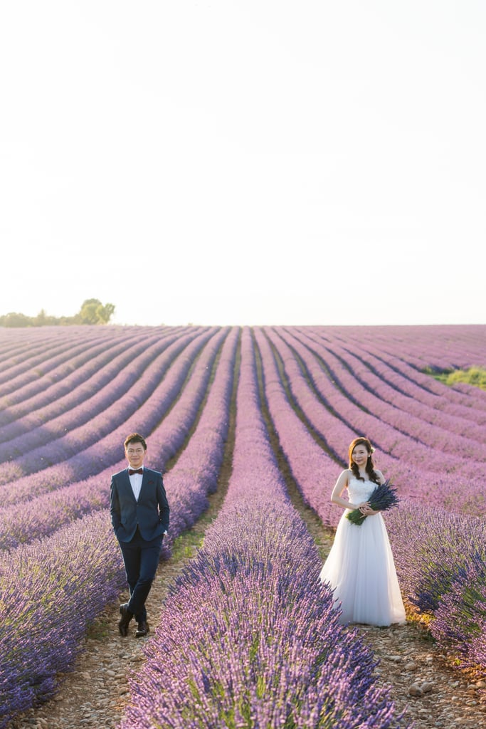 Engagement Shoot in Lavender Fields of Provence, France