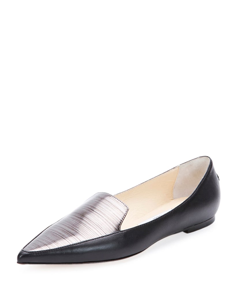 Jimmy Choo Smoking TwoTone Slippers (595) How to Wear TwoToned
