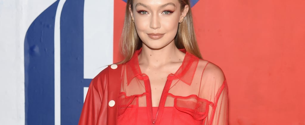 Gigi Hadid Red Tommy Hilfiger Outfit September 2018