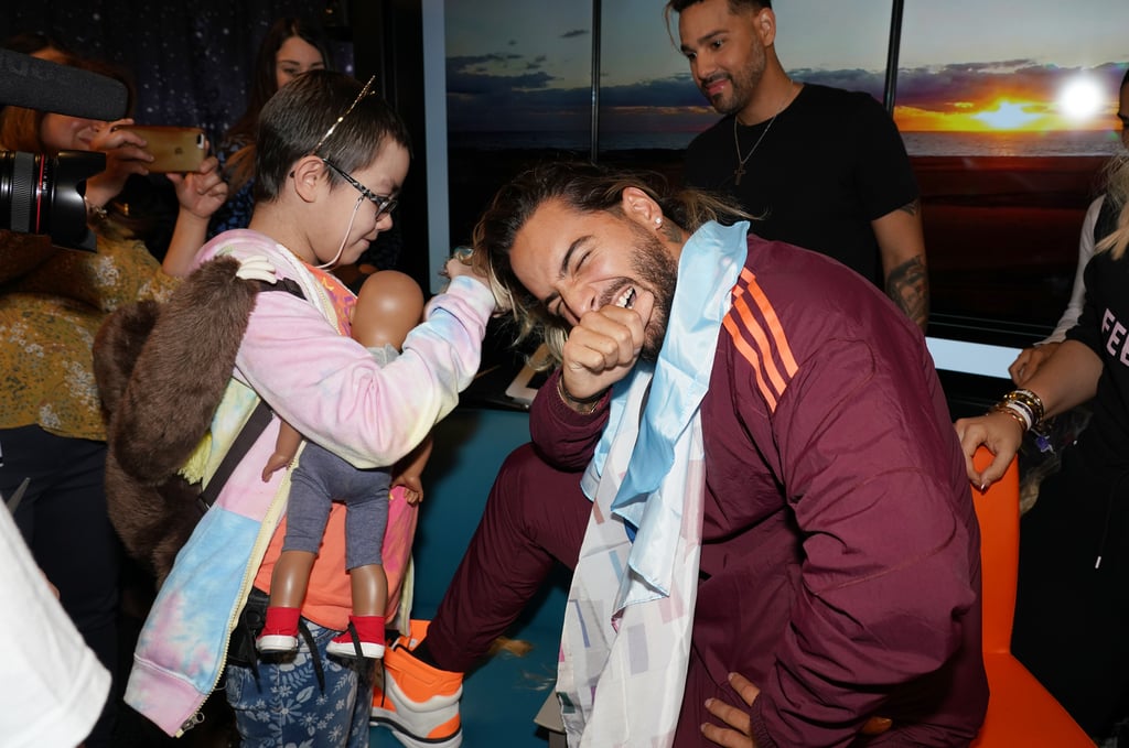 Maluma at the Miami Cancer Institute For World Cancer Day